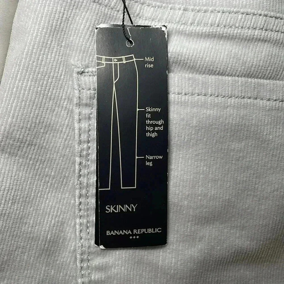 Banana Republic silver skinny cords sz 10 - Picture 7 of 10
